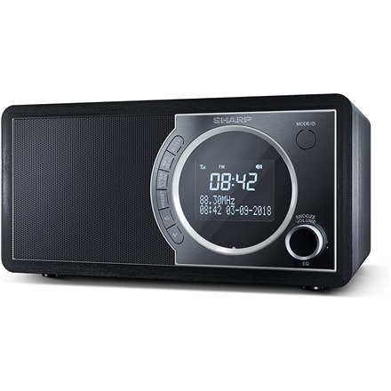 Radio cyfrowe Sharp DR-450(BK), FM/DAB/DAB+, Bluetooth 4.2, funkcja alarmu, Midnight Black | Sharp | Radio cyfrowe | DR-450(BK) 