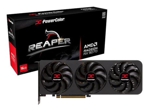 Karta graficzna PowerColor Reaper Radeon RX 9070 AMD 16GB GDDR6 RX9070 16G-A