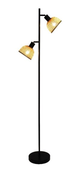 Lampa podłogowa CORBO R6322001-2F 2xE27 bambusowa