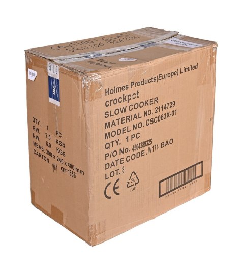 Wolnowar Crock-Pot CSC063X 7,5l (OUTLET)