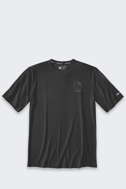 Koszulka Sun Defender Lightweight Logo SS Black