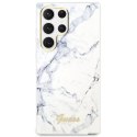 Guess GUHCS23LPCUMAH S23 Ultra S918 biały/white hardcase Marble