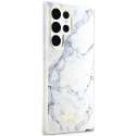 Guess GUHCS23LPCUMAH S23 Ultra S918 biały/white hardcase Marble