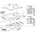 Whirlpool WLB6860NE/S Srebrny Wbudowany Płyta indukcyjna strefowa 4 stref(y)