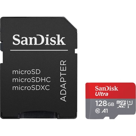 SANDISK ULTRA microSDXC 128GB 140MB/s + SD ADAPTER