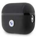 BMW BMAP2SSLBK AirPods Pro 2 cover czarny/black Geniune Leather Silver Logo