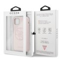 Guess GUHCN58LS4GLP iPhone 11 Pro light pink/jasnoróżowy hard case Silicone 4G Tone On Tone