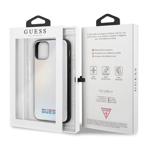 Guess GUHCN61BLD iPhone 11 6,1" / Xr srebrny/silver hard case Iridescent