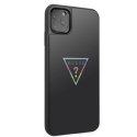 Guess GUHCN65TRMLBK iPhone 11 Pro Max czarny/black hard case Triangle Glitter