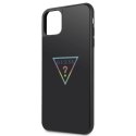 Guess GUHCN65TRMLBK iPhone 11 Pro Max czarny/black hard case Triangle Glitter