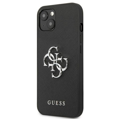 Guess GUHCP13SSA4GSBK iPhone 13 mini 5,4" czarny/black hardcase Saffiano 4G Metal Logo