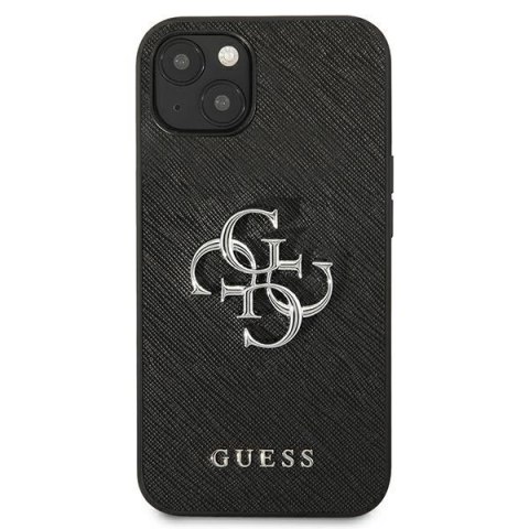 Guess GUHCP13SSA4GSBK iPhone 13 mini 5,4" czarny/black hardcase Saffiano 4G Metal Logo