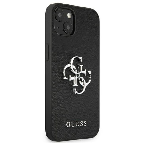 Guess GUHCP13SSA4GSBK iPhone 13 mini 5,4" czarny/black hardcase Saffiano 4G Metal Logo