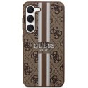 Guess GUHCS23SP4RPSW S23 S911 brązowy/brown hardcase 4G Printed Stripe