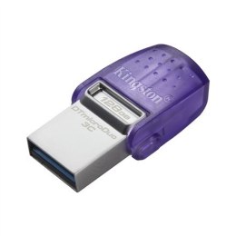 Kingston | DataTraveler | DT Micro Duo 3C | 128 GB | USB Type-C i Type-A | Fioletowy