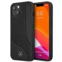 Mercedes MEHCP13MCDOBK iPhone 13 6,1" czarny/black hardcase Leather Perforated Area