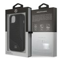 Mercedes MEHCP13MCDOBK iPhone 13 6,1" czarny/black hardcase Leather Perforated Area