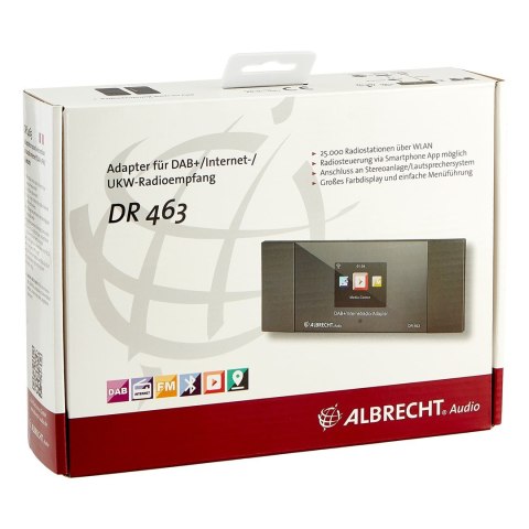 Adapter radia internetowego DR 463 Bluetooth DAB+ DLNA