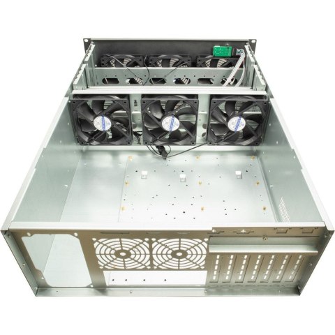 Inter-Tech 4F28 Rack Czarny, Srebrny