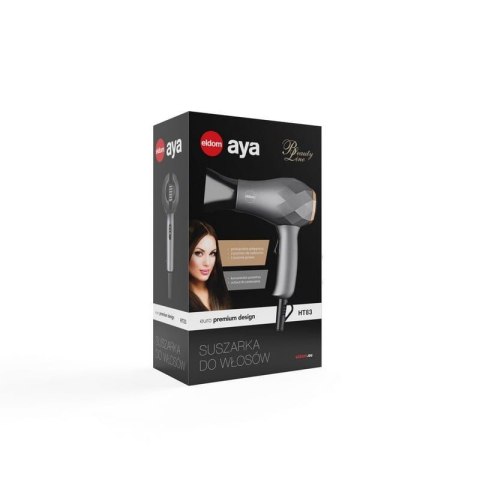 ELDOM SYSZARKA DO WŁOSÓW HT82N SMIL 1200W DWA POZIOMY NADMUCHU,SKŁADANA RĄCZKA