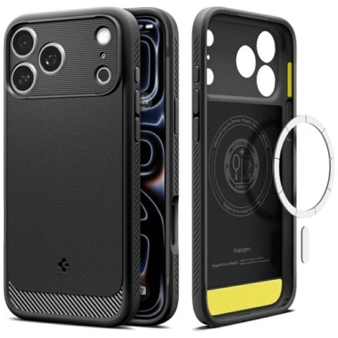 Etui Spigen Rugged Armor Mag MagSafe do iPhone 18 Pro / 17 Pro czarny