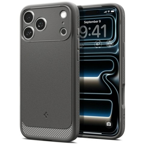 Etui Spigen Rugged Armor Mag MagSafe do iPhone 18 Pro / 17 Pro szary