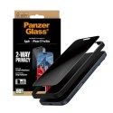 PanzerGlass ® 2-Way Privacy Screen Protector iPhone 17 Pro Max | Ultra-Wide Fit w. EasyAligner Przezroczysta ochrona ekranu Appl