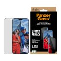 PanzerGlass ® 2-Way Privacy Screen Protector iPhone 17 Pro Max | Ultra-Wide Fit w. EasyAligner Przezroczysta ochrona ekranu Appl