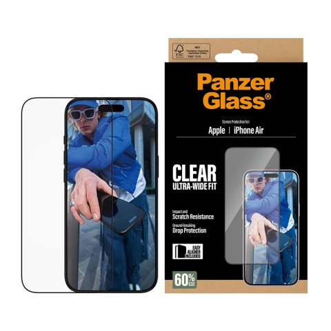PanzerGlass ® Screen Protector iPhone Air | Ultra-Wide Fit w. EasyAligner Przezroczysta ochrona ekranu Apple 1 szt.