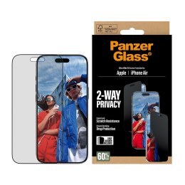 PanzerGlass ® 2-Way Privacy Screen Protector iPhone Air | Ultra-Wide Fit w. EasyAligner Przezroczysta ochrona ekranu Apple 1 szt