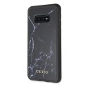 Guess GUHCS10LHYMABK S10e G970 czarny /black hard case Marble