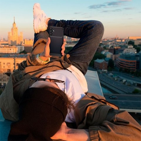 Spigen Rugged Armor Sam A14 5G A146 czarny/black ACS05847