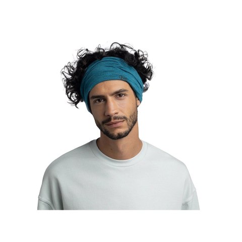 Bandana BUFF MERINO LIGHTWEIGHT SOLID SOLID TEAL