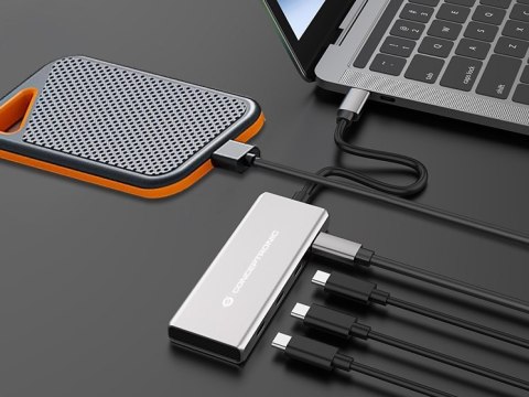 Conceptronic HUBBIES16G huby i koncentratory USB 3.2 Gen 2 (3.1 Gen 2) Type-C 10000 Mbit/s Szary