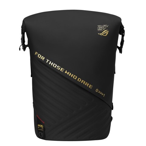 ASUS ROG SLASH Backpack Edition 20 plecak Plecak rolowany Czarny Poliester, Skóra woskowana (Pull Up)