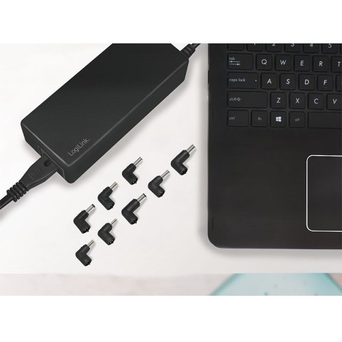 LogiLink PA0215 adapter zasilający/ inwentor Wewnętrzna 90 W Czarny
