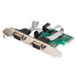 Adaptacyjna karta interfejsu szeregowego PCIe Digitus DS-30000-1 | 2 porty | AX99100