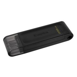 Kingston | Pamięć flash USB | DataTraveler 70 | 256 GB | USB 3.2 Gen 1 Type-C | Czarny