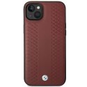 Etui BMW BMHCP14S22RFGR iPhone 14 6,1" burgundowy/burgundy Leather Diamond Pattern