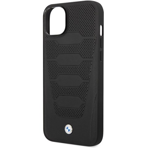 Etui BMW BMHCP14S22RPSK iPhone 14 6,1" czarny/black Leather Seats Pattern