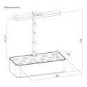 GREENBLUE INTELIGENTNY SYSTEM WEWNĘTRZNEJ UPRAWY ROŚLIN, DONICZKA SMART, POJEMNOŚĆ 4L, NA 12 ROŚLIN, DIODY LED FULL SPECTRUM