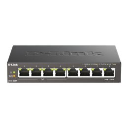 8-portowy gigabitowy przełącznik PoE D-Link DGS-1008P Niezarządzalny, stacjonarny