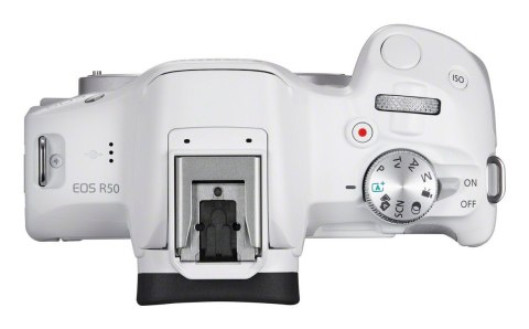 Canon EOS R50, White + RF-S 18-45mm F4.5-6.3 IS STM Kit Bezlusterkowiec 24,2 MP CMOS 6000 x 4000 px Biały