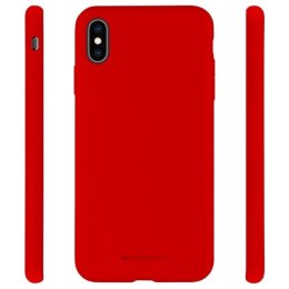 Mercury Silicone iPhone X/Xs czerwony /red