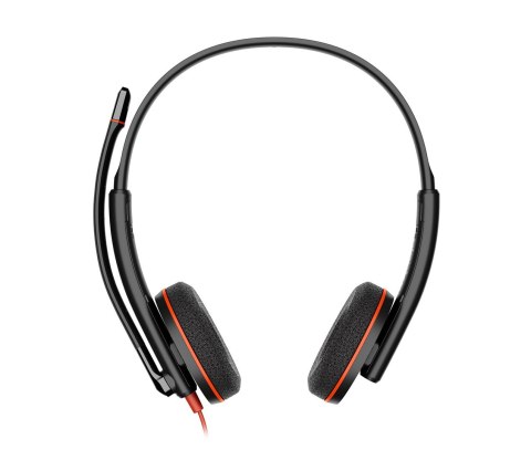 Poly Blackwire 3220 Stereo USB-C Headset +USB-C/A Adapter