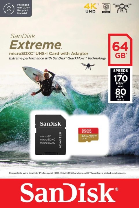Sandisk Extreme 64 Gb Microsdxc Uhs-I