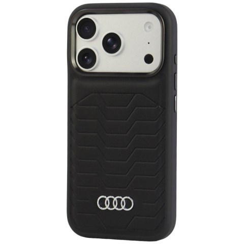 Etui Audi GT Synthetic Leather MagSafe do iPhone 18 Pro / 17 Pro czarny