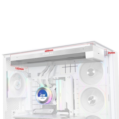 Lian Li GA II Hydroshift II LCD-C 360N Procesor Chłodnica cieczy all-in-one Biały
