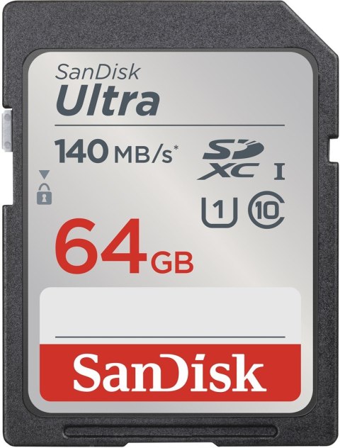 SANDISK ULTRA SDHC 64GB 140MB/s CL10 UHS-I