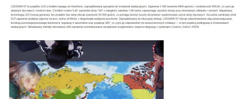 VIEWSONIC PROJEKTOR KRÓTKOOGNISKOWY LSD300W-ST